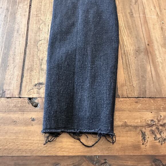 Judy Blue Jeans Size 5/27 Skinny Cropped Ultra Distressed Raw Hem Black Stretch - Picture 14 of 16